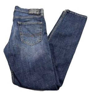Levis Strauss Signature Jeans Mens 29x9 Blue Skinny Dark Wash Denim